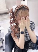 サイドポニー【クランソア】ヘアメ/ヘアセット/心斎橋 