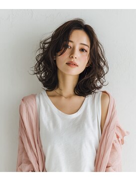 バグズ ヘアデザイン 桔梗が丘店(Baguz HAIR DESIGN) 大人軽やかレイヤーミディパーマ