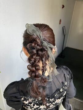 お呼ばれアレンジ／ヘアセット／六本松