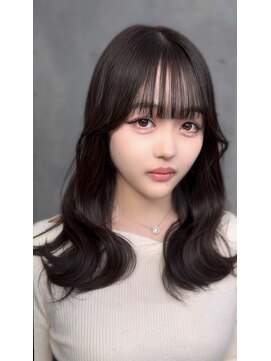 前髪カット ケアカラー トリートメント