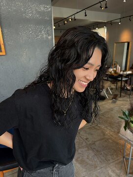 黒髪×パーマ＝最強です！