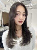 ブリーチハイライト髪質改善ダブルカラーレイヤーカット