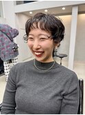 ニュアンスパーマ/コンパクトショート/刈り上げ女子