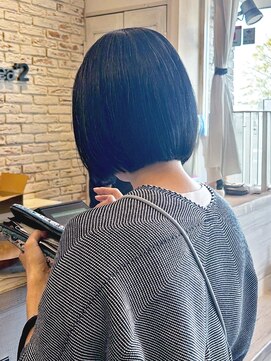 ナオシ エリアツー 北大和店(nao c area2) ツヤ感ストレートボブ【生駒市/北生駒駅】