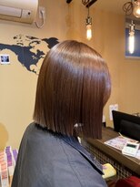 ナンバーフォーナチュラル 戸祭(NO4 natural)&nbsp;ストレートボブ×艶ブラウン
