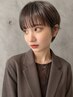 【カット&前髪縮毛矯正&カラー】カット+部分縮毛+カラー ¥14300
