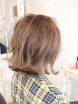 シェア(SHARE hair make works) 【ハイライト】で立体的なボブ
