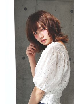 ユニコ(UNiCO) ウルフ風ミディアム【大塚美容室UNiCO 髪質改善イルミナカラー】