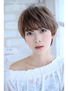 フォルテ 中田店 【フォルテ中田店古賀】アッシュブラウン 小顔ひし形ショート