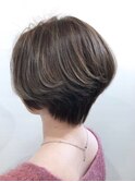 ショートボブ/フォギーベージュ/骨格補正