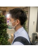 メンズカット メンズヘア アップバングショート