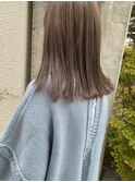 straight medium × highlight ash beige