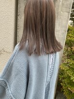 ロプート(Loput) straight medium × highlight ash beige