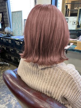 リルア 博多(LIRUA) ピンクカラー、ペールピンクボブ