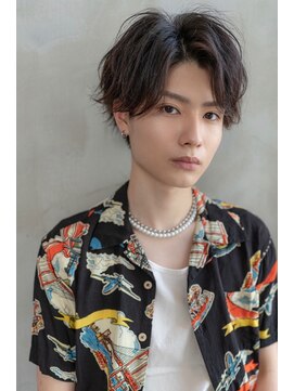 メゾンバイハバナ(maison by HAVANA) メンズビジネスツーブロックアップバング束感ショートマッシュ