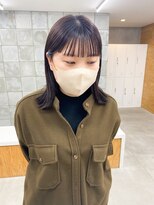 トゥコ(tuco)&nbsp;ショコラカラー　深みブラウン　前髪　ぱっつん前髪