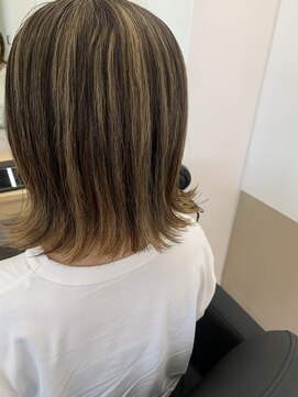 エイトオロク 那覇小禄店(EIGHT oroku) ロングからボブハイライトバレイヤージュ