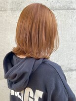 ヒート バイ アンカットラウンジ 渋谷(HEAT by UNCUT&LOUNGE)&nbsp;ダブルカラー/オレンジベージュ/ケアブリーチ/オレンジカラー