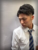 ヒロギンザ 六本木店(HIRO GINZA)&nbsp;ツーブロックかき上げ風ビジネスショート