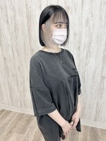 ラッズプラスエイチ(Lads+h)&nbsp;インナーカラー　ホワイトベージュ　ボブ