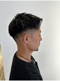 メンズショート/メッシュ/ハイライト/ツーブロック/束感/曳舟