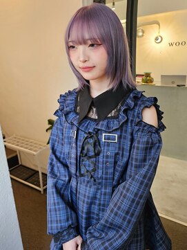 ウック(wooc) ラベンダーアッシュレイヤーボブ