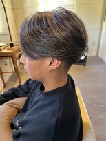 ガレリア エレガンテ 桑名店(GALLARIA Elegante)&nbsp;メッシュハイライト×センターパート