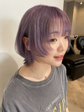 コト 福井大和田店(coto) ウルフ ウルフボブ ボブ ハイトーンカラー