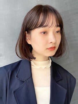 ガーデンヨコハマ(GARDEN YOKOHAMA) タッセルボブ 内巻き アプリコットオレンジ くびれヘア