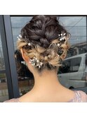 ブライダルヘアセット/結婚式ヘアセット/結婚式着付け