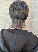 シルバーインナー＆ネイビーエンドカラー