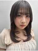 レイヤー　お顔周り　髪質改善