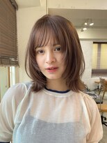 ガーデン 渋谷(GARDEN)&nbsp;くびれ　ミディアム　レイヤーカット　顔周り　似合わせ