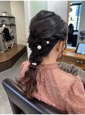 ヘアセット×編み下ろし×ミディアム【広島】【横川】