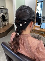 アンクル(ancre)&nbsp;ヘアセット×編み下ろし×ミディアム【広島】【横川】