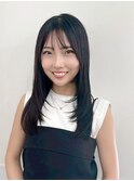 韓国前髪顔周り×ハッシュレイヤー横浜/縮毛矯正/酸性ストレート