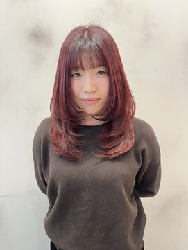 エルフレームバイワンラヴェスト(L'FLAME by one Lovest) レイヤーとチェリーレッド