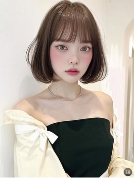 レア 渋谷(Le'a) 【Ｌｅ’ａ】ボブ　グレージュカラー　髪質改善