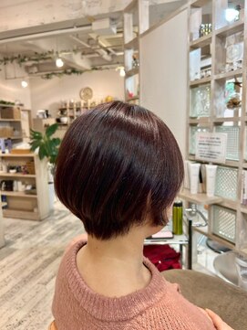 アシャ ヘアー ソリューション 神戸店(asha hair solution) イメチェン/ピンクベージュ/アンブレラカラー/前髪/摂津本山