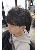無造作マッシュ×ゆるめパーマ