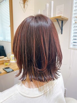 チャメヘアー(chame HAIR) ケアブリーチデザインカラー+カット+3STEPトリートメント