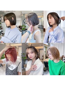 ルミエールイリゼ 城陽店(Lumiere Irisee)の写真/【アルプラザ城陽4階/駐車場有】インナーカラーやハイライトで雰囲気と印象を変え、艶・透明感・色もち◎