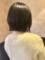 ロンド 銀座(Lond)&nbsp;☆春日☆縮毛矯正ミルクブラウンダウンバングダークパープル87