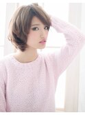 大人かわいいマッシュショートボブ☆ひし形フォルム