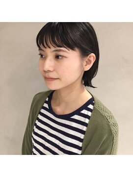 フェンヘアーアイス 中目黒(Fen.hair ici) ボブ　外ハネ　ダークアッシュ