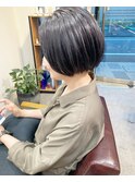 ボブ×グレー