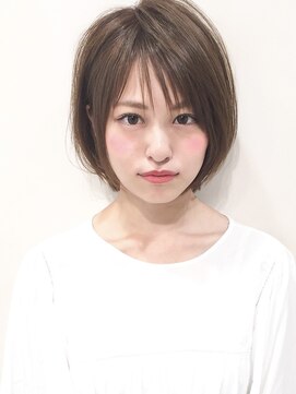 シルクレイ 吉祥寺店(Silk-lei) 大人かわいいフェザーバング前髪ショートベージュ20代吉祥寺