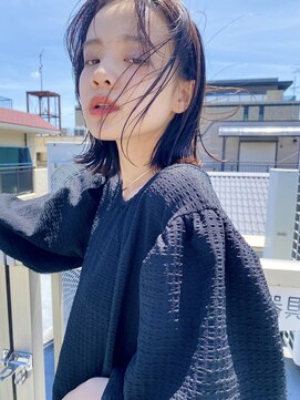 オーシャン(Ocean) ［OCEAN Hair&Life 水田成美］ぱっつんナチュラル外ハネボブ☆