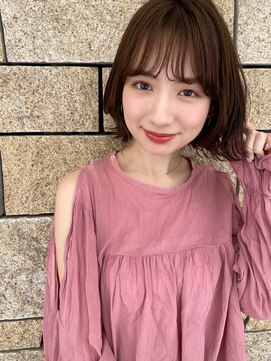 シー バイ ロンド 新宿(Sea by Lond) 【藤原三知代】外ハネボブナチュラルブラウン