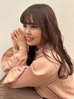 パザパ 交り江店(PA.ZA.PA.)&nbsp;ショコラピンク×ヘルシーロング/韓国風巻き髪/20代30代40代